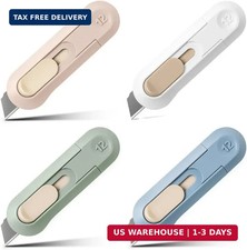 4pcs Utility Knife Box Cutters, Retractable Letter Opener, Sharp Cartons Cardboa