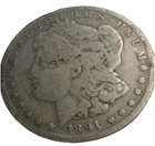 1891 Morgan Silver Dollar $1 Coin o