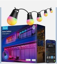 Govee Smart Outdoor String Light 2 144ft Outdoor Lights with Dimmable Warm White