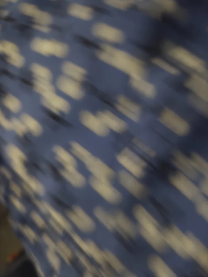 Женское синее платье с длинным рукавом с веселым принтом - Изображение 3 из 3