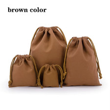 Canvas Drawstring Bag Color Storage Bag Cotton Organizer Bag Portable Tote Handb