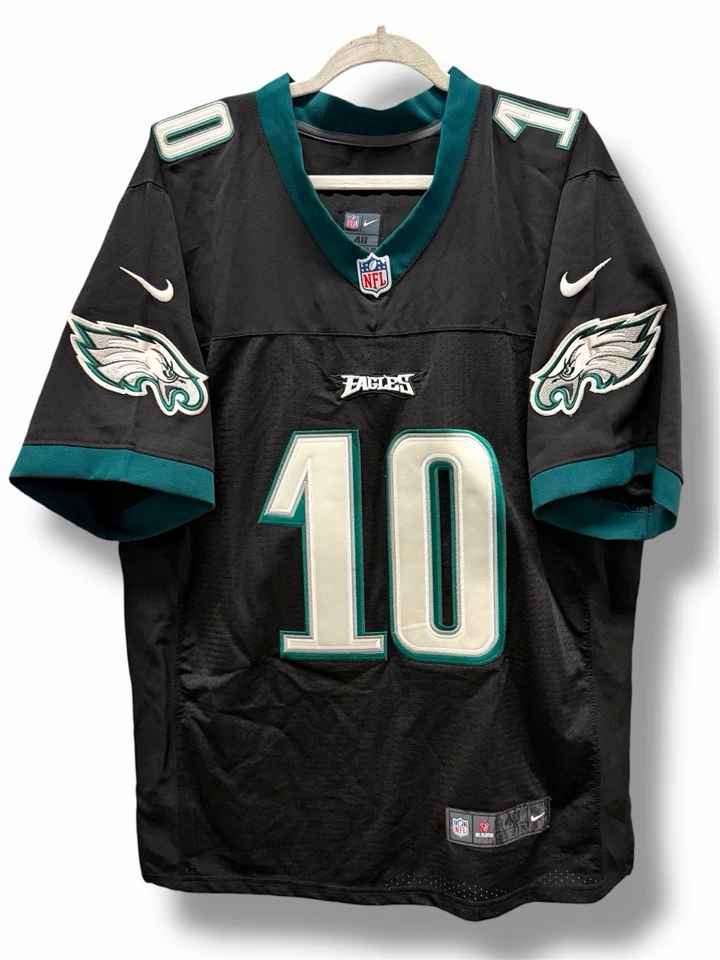 Camiseta Nike NFL Eagles DeSean Jackson #10 cosida en el campo negra adulto 48 Foto 2 de 4