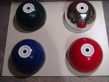 SET OF 3 METAL BOWLS FOR POOL TABLE RAIL LIGHT