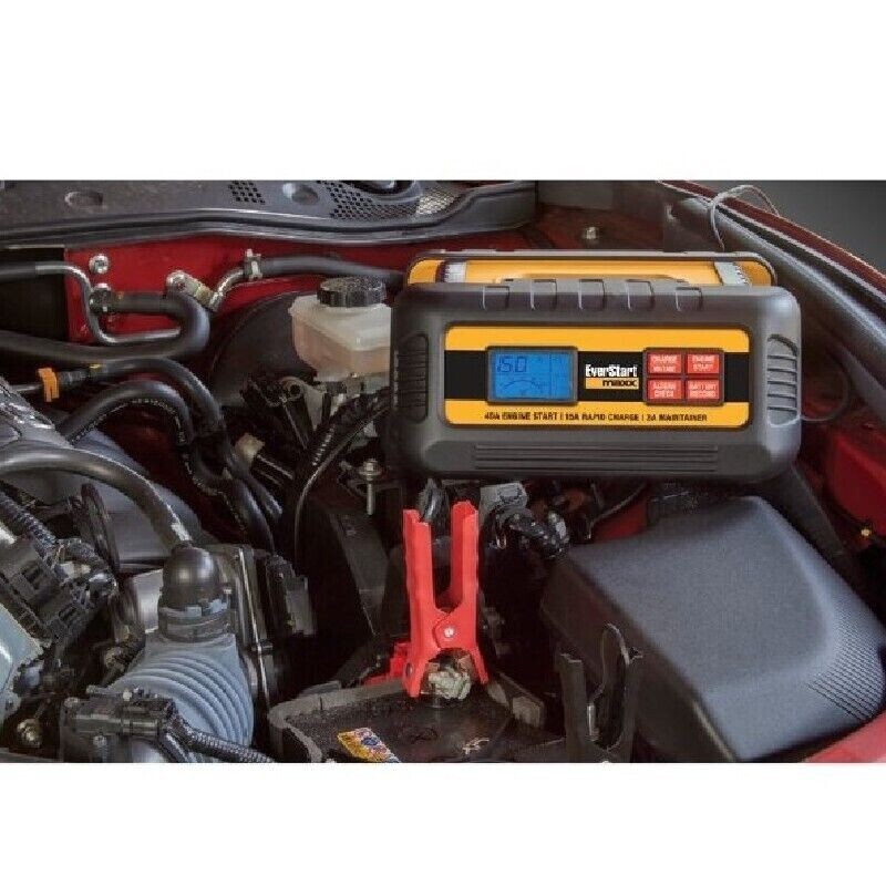 EverStart Maxx 15 Amp Battery Charger and Maintainer with 40 Amp Engine
