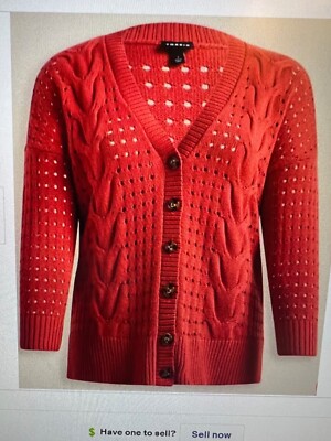 Torrid Cable V Neck Boyfriend Cardigan Sweater  *** CHOOSE YOUR SIZE ***