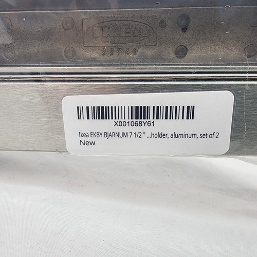 IKEA Ekby Bjarnum 7.5" Aluminum Floating Shelf Brackets - Picture 3 of 10