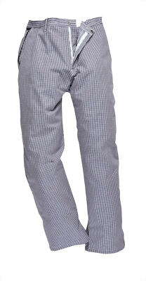 XL Tall Faithful Black Check Chef Trousers XL Tall Faithful Black Check Chef Trousers
