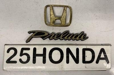【希少/新品未使用】純正 Honda プレリュード BB1 エンブレム 1992-1996 Honda Prelude Optional Gold Emblem Set OEM JDM BB1 BB4
