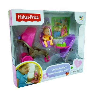 Fisher-Price Loving Family Everything for Baby Playset Stroller