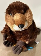 Aurora Flopsies Collection Beaver 9" Builder" Plush Stuffed Animal