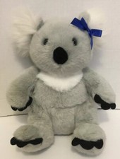 Build a Bear Workshop Stuffed Koala Bear with Bow 12" Old tag Retired