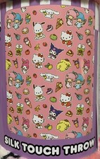 NEW Hello Kitty SWEETEST FRIENDS Soft Touch Fleece Throw Blanket 40in x 50in