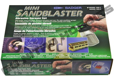 Badger Mini Single Action Sandblaster Abrasive Spray Gun Set 260-3 | eBay