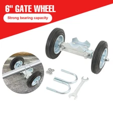 6" Rolling Gate Wheels Heavy Duty Fence Farm Garden Driveway Sliding Gates Wheel