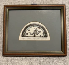 Vintage 1986 “Juggler of Hearts” by Alice V. Scott #185/250 Signed Ltd Ed Framed