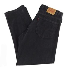 VINTAGE 1998 LEVI'S 505 MEN'S BLACK JEANS SIZE 38x30  REGULAR FIT STRAIGHT LEG