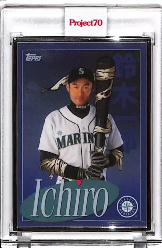 2021 TOPPS PROJECT 70 #166 - ICHIRO by BLUE THE GREAT - P70 AP SILVER FRAME 9/51