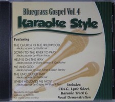Bluegrass Gospel Volume 4 Christian Karaoke Style NEW CD G Daywind 6 Songs