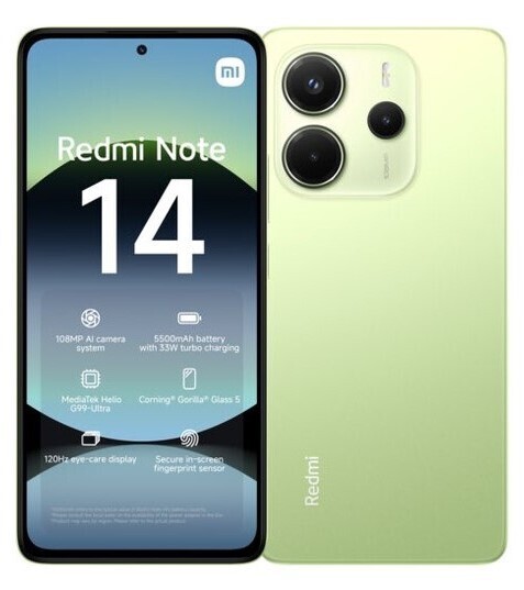 Xiaomi Redmi Note 14 グローバルバージョン 6+128GB Redmi Note 14 - Xiaomi Global
