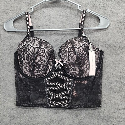 Victoria Secret Dream Angels Bra Top S-DD Lightly Lined Heritage Ribbon  Slot