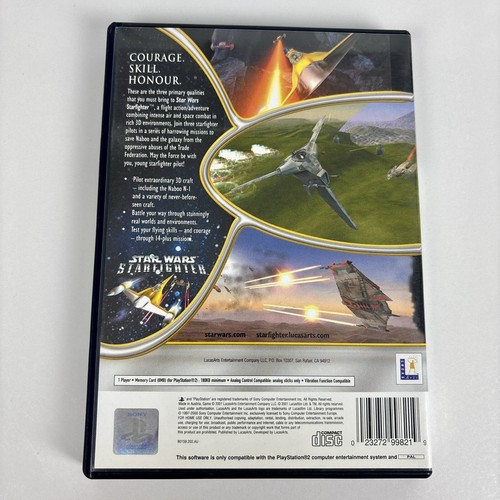 Star Wars Starfighter PS2 PlayStation 2 PAL Complete With Manual Free Postage - Picture 3 of 9