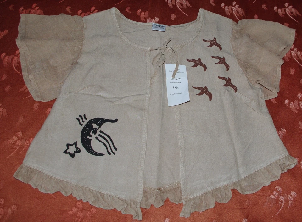boléro léger beige marron coline taille unique - Photo 3/4