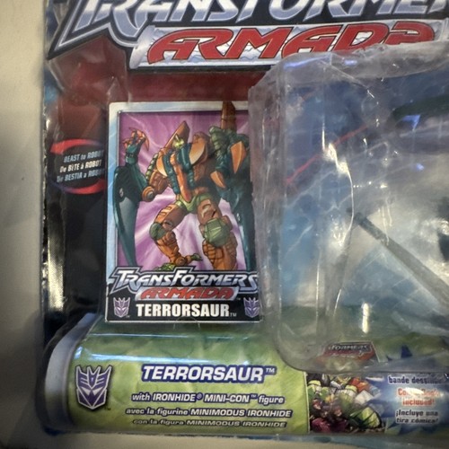 Hasbro Transformers Armada TERRORSAUR W/ MINI IRONHIDE Action Figure NOSC - Picture 3 of 7