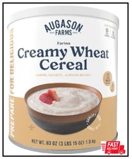 Augason Farms Creamy Wheat Cereal Can Emergency Food Supply Everyday Meals 55
