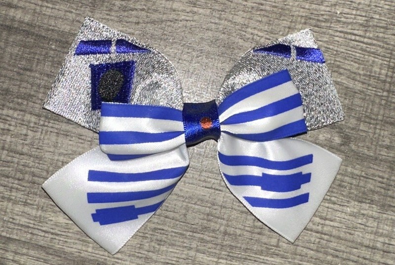 Star Wars R2D2 Hair Bow Pin 