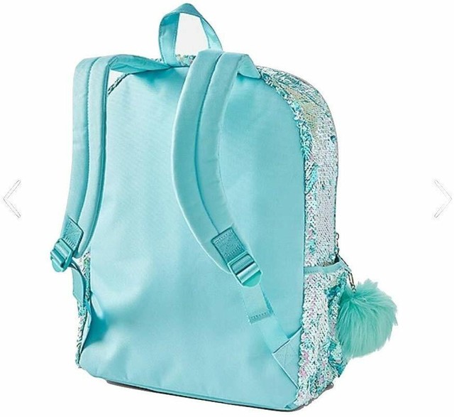 Justice Girls Unicorn Flip Sequin Sequins Shaky Backpack School Book
