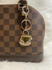 Mini Handbag Champagne Gold Bag Charm Keychain Keyring Purse Pendant New Gift