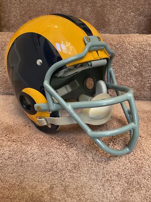 Los Angeles Rams Throwback RK4 Football Helmet Painted Horns 1950s