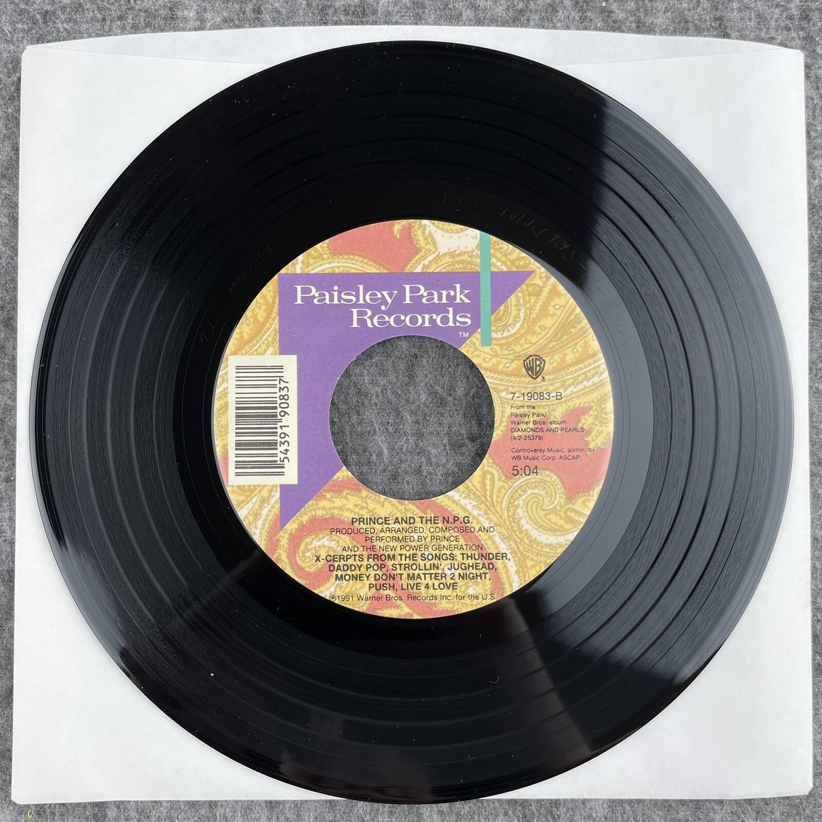PRINCE & THE N.P.G. Diamonds And Pearls / X-Cerpts 45 Paisley Park
