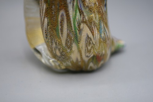 MURANO Glass Cat Figurine Hand blown Millfiori Vintage Z2 - Picture 7 of 8