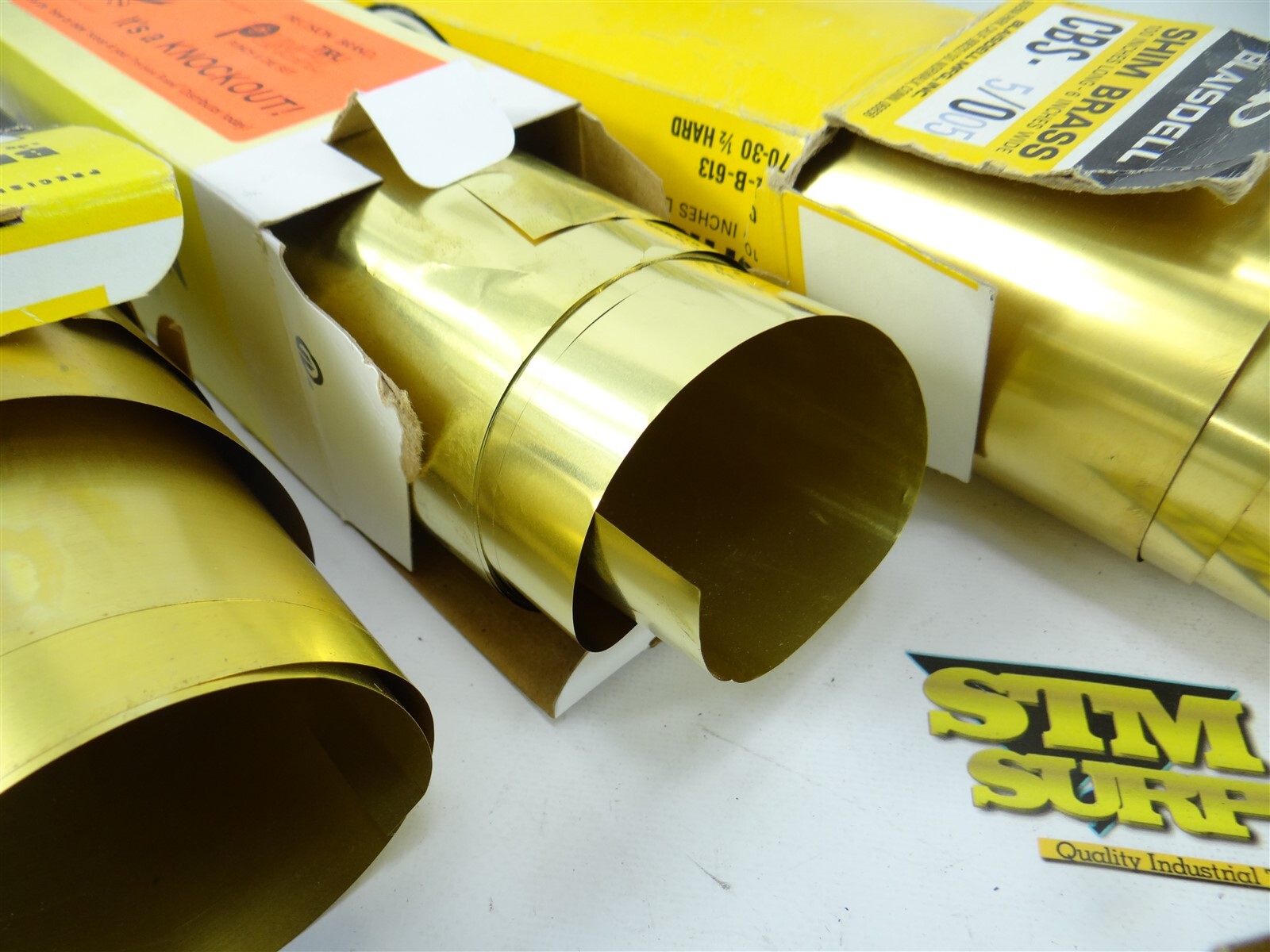 LOT OF PRECISION BRAND & BLAISDELL BRASS SHIM STOCK .001" .002" .003