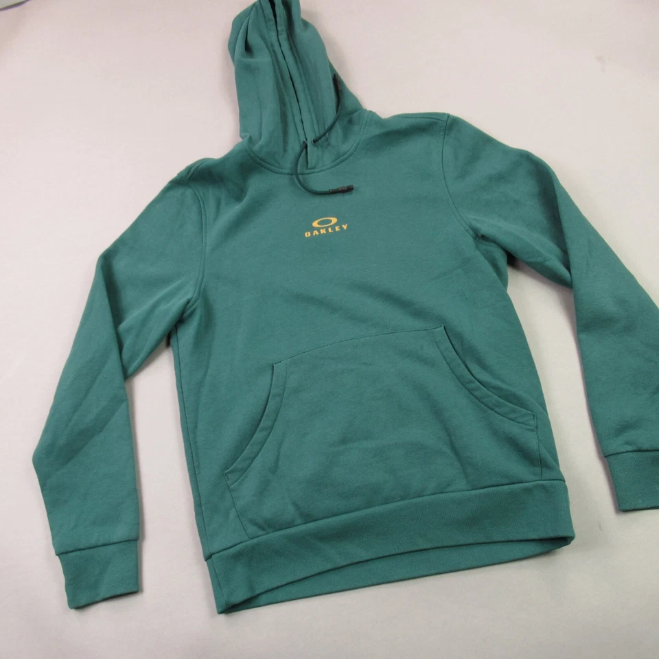 Oakley Hoodie Mens Small Long Sleeve Pockets Standard Casual Hood Green - Image 2 of 4
