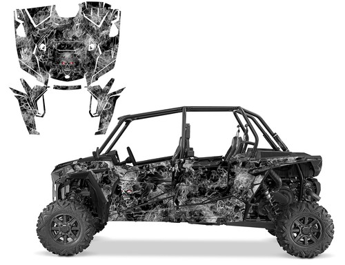 Kit de calcomanías gráficas Polaris RZR 4 XP 2019-22, Turbo S #9597 Zombie & Zombie Girl - Imagen 3 de 15