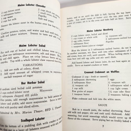 Maine Coastal Cooking Cookbook Traditional Down East Recipes dating from 1664 - Picture 5 of 9