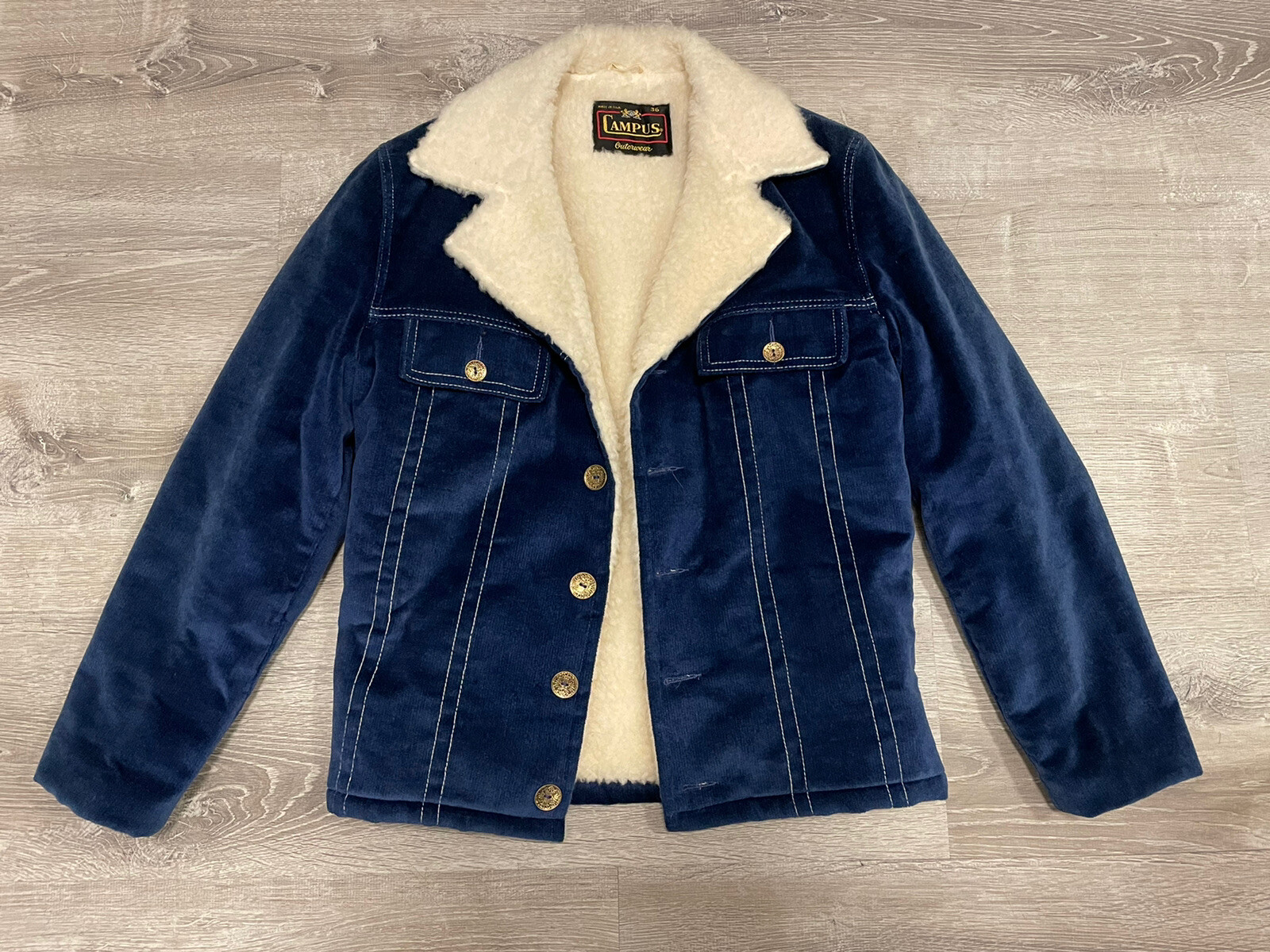 NEW Vintage 70s Campus Brand Corduroy 