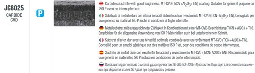 INSERTI TORNITURA ESTERNA NIKKO KNUX160405R-11 JC8025 PEZZI 1 SENZA SCATOLA - Imagen 3 de 3