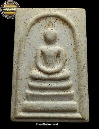 PHRA SOMDEJ WAT RAKANG SAO-HA BE 2536 MAGIC POWDER RARE THAI AMULET - Picture 4 of 8