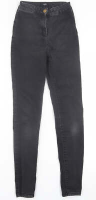 Matalan Damen schwarz Baumwollmischung Skinny Jeans Größe 8 L28