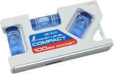 Shinwa 76232 Mini Wasserwaage mit Magnet - 100mm, Magnetwasserwaage