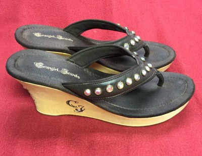cowgirl jewels flip flops