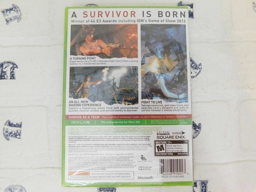 Tomb Raider (Microsoft Xbox 360, 2013) Brandneu, versiegelt - Bild 3 von 4