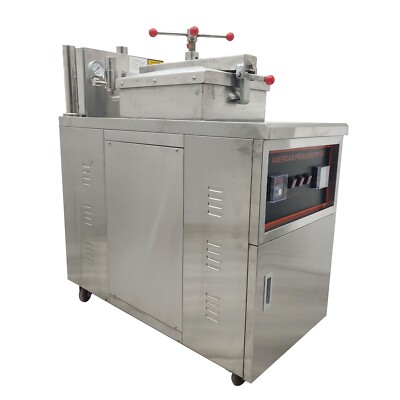 Used45L CNC High Pressure Fried Chicken Stove Machine 110V LP Gas Pressure Fryer