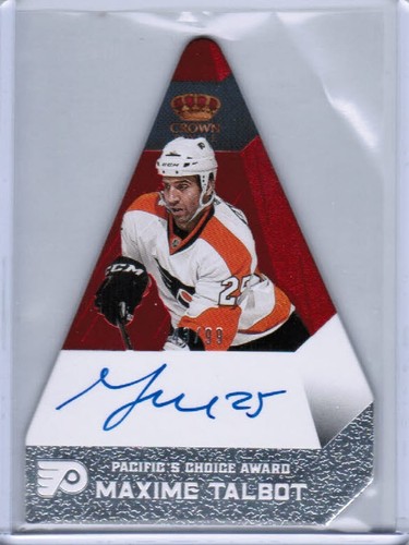 13/14 CROWN ROYALE MAXIME TALBOT PACIFICS CHOICE RUBY AUTO 99 COLORADO AVALANCHE - 第 1/1 張圖片