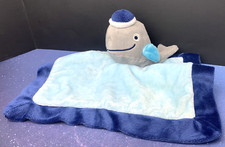 Bananafish 12x12 Gray Whale Blue Baby Lovey Security Blanket 2016 Animal Plush