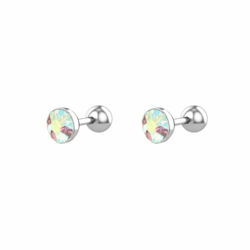 Medizinische Ohrstecker Parr Ohrring Gesundheitsstecker 316L Schraubverschluss - Bild 9 von 29