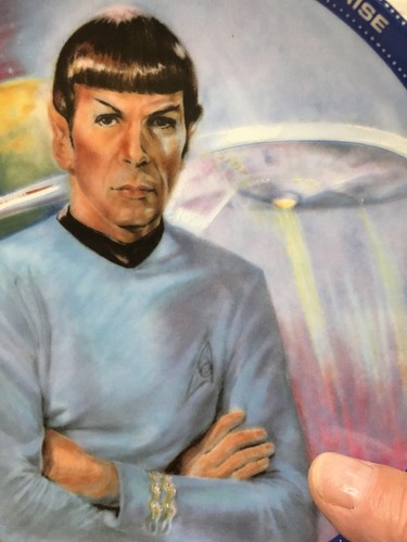 Vtg Star Trek COMMANDER SPOCK Collector's Plate By ERNST Hamilton Collection LE - Picture 2 of 6